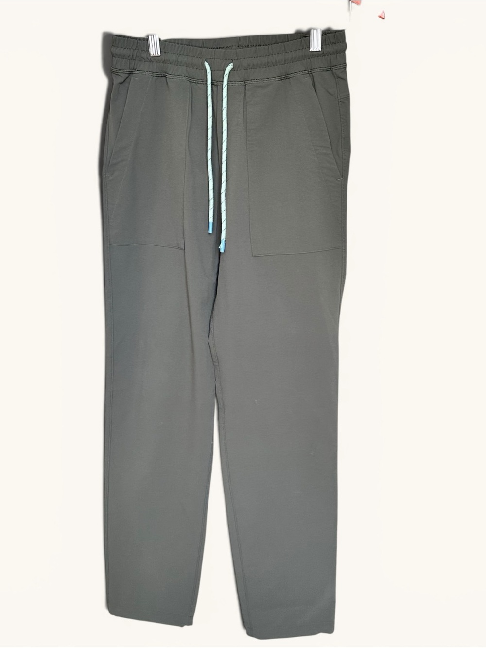 cotopaxi Men's Dark Green Jogger Pants with Light Blue Drawstring